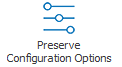 Preserve Configuration Options Disabled