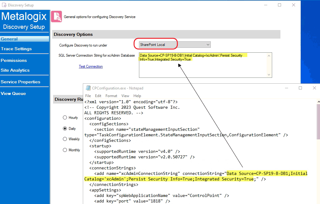 CP Discovery Connection String