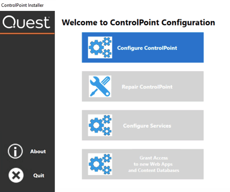 Configure ControlPoint