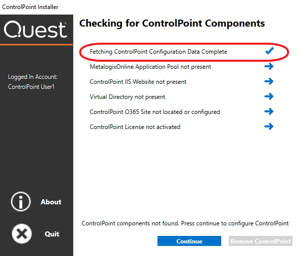 Installer O365 Checking for Components