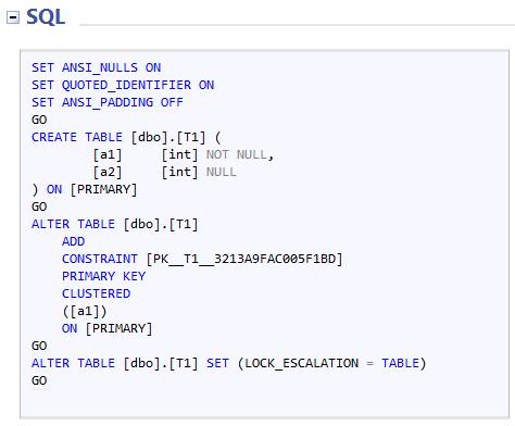 Highlight Transact-SQL keywords option