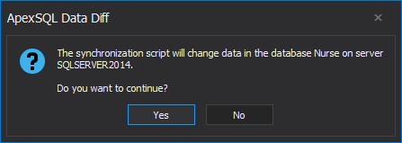 SQL Server database change notification dialogue
