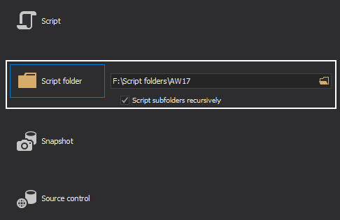 Choose input source to update SQL Server Database