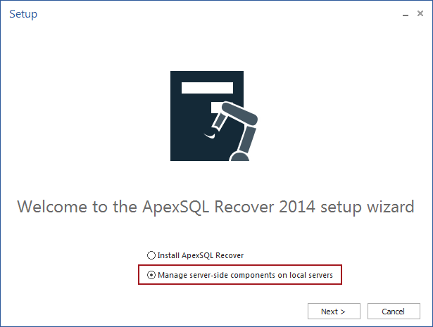 Setup ApexSQL Log 2014