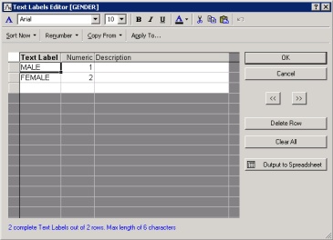 the assignment of numbers to edited data is known as