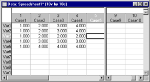 spreadsheet data transpose datafile