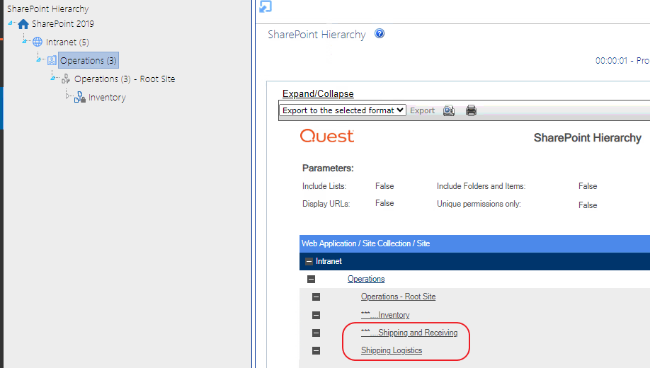 Config Setting SHOWALLBASITES FALSE