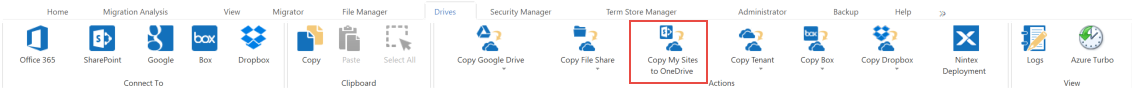 copy mysites to onedrive 0001