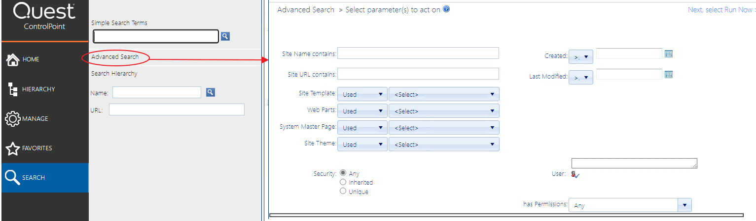 Advance Search CRITERIA Online