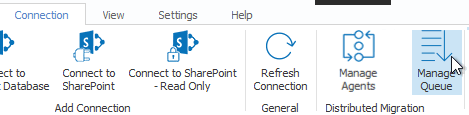 Distributed Migration Manage Queue