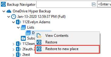 restore onedrive to new place 1