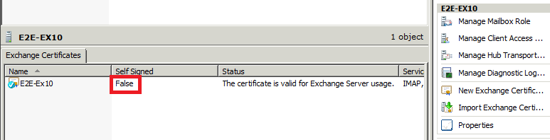 Exchange Certificates