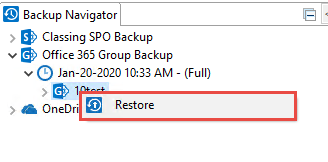 restore office 365 group backup1