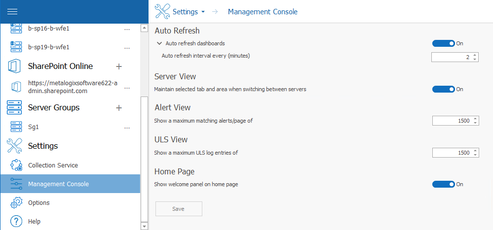 Management Console new 2