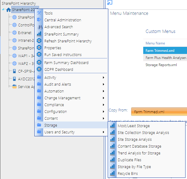 Menu Maintenance EXAMPLE 3