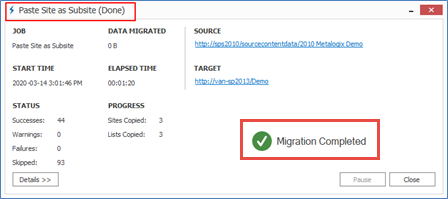 Using Incremental Copy 5