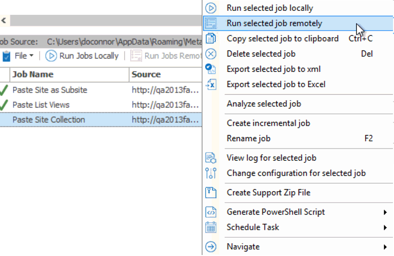 Distributed Migration Run Jobs Remotely