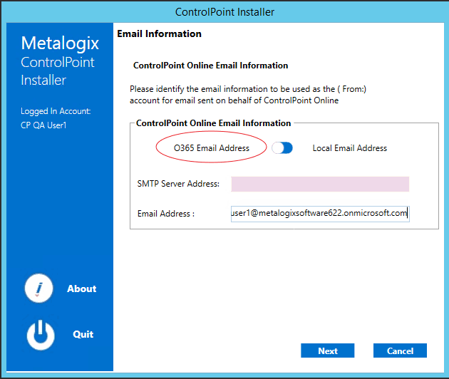 CP Online Installer EMAIL INFO