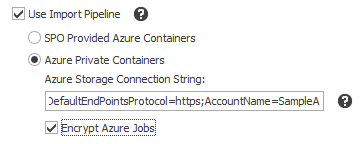 Azure Private Containers Connection String