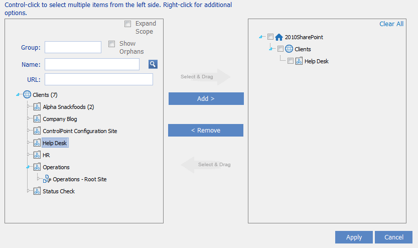 roup Management DEPENDENT SITE