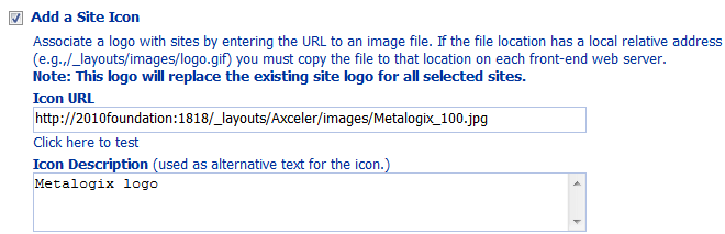 Set Site Properties