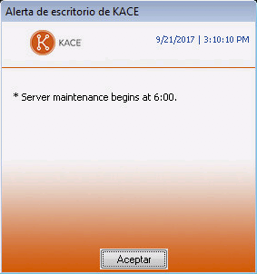 Esta imagen muestra un cuadro de diálogo de alerta con el logotipo de Dell en la parte superior izquierda.