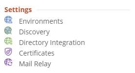 Figure 1: Settings Menu for Premium Integration Pro Project