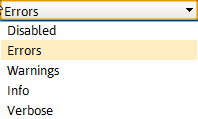 Trace Log Valid Values