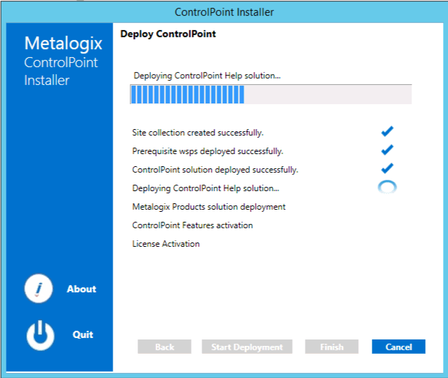 Installer DEPLOY CONTROLPOINT