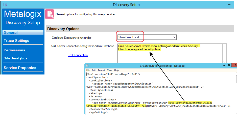 CP Discovery Connection String