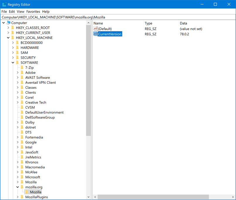 The illustration shows Registry Editor, with a directory tree panel on the left, and name, type and data on the right.