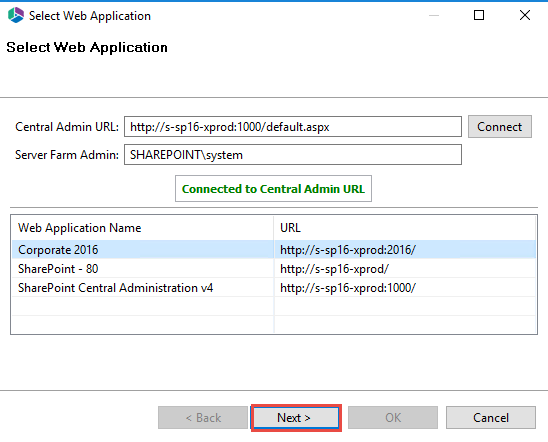 Connecting to SharePoint Site Collections