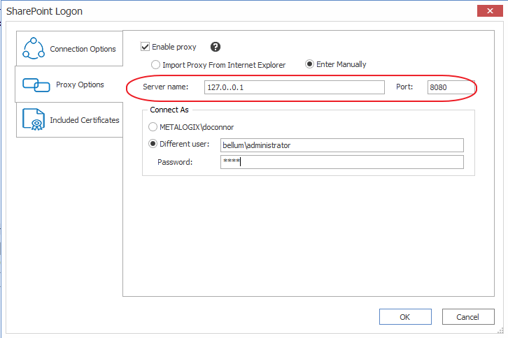 Proxy Options Manual