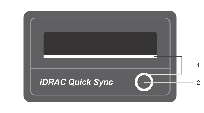 Cette figure illustre le voyant d’état de Quick Sync.