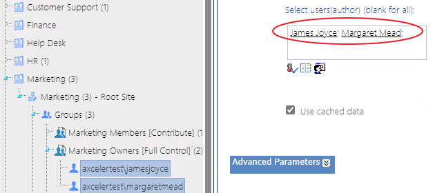 Select Users from Farm Hierarchy