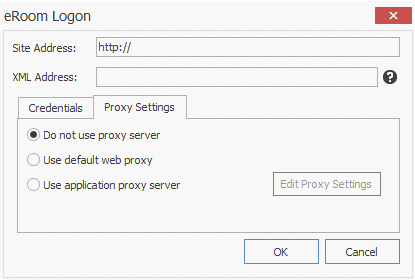 eRoom Proxy Settings