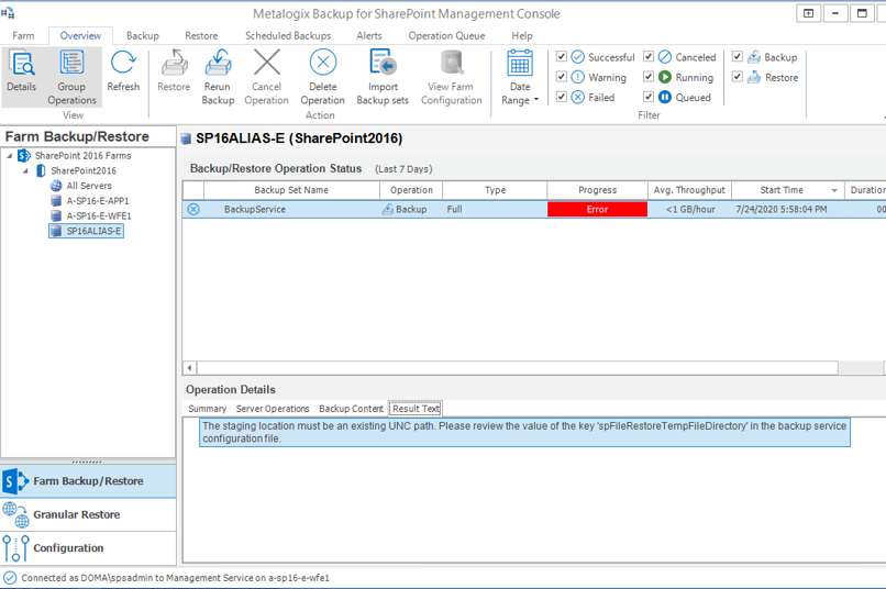 Upgrade-Backup-Service-UNC-Path-Error