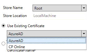 CP Online Register Existing Certificate