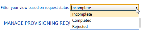 Site Provisioning FILTER VEW