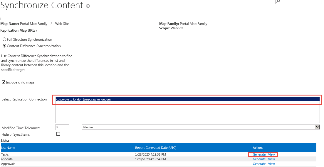 content difference synchronization 2