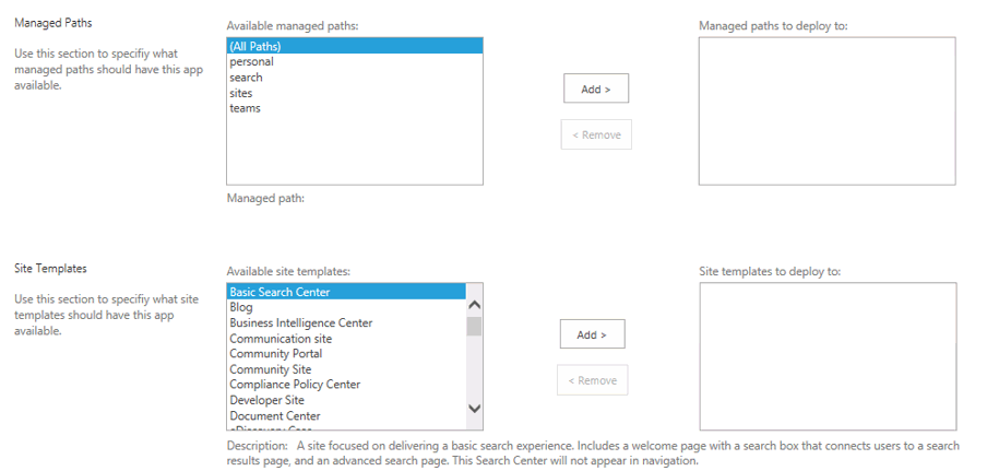 Create App Catalog