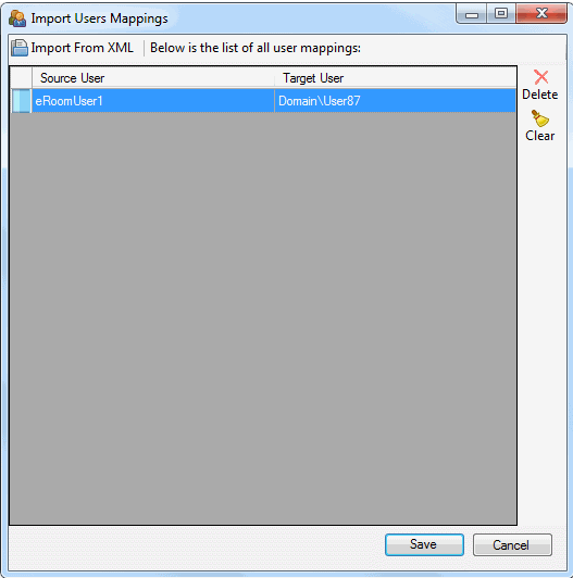 eRoom Import User Mappings POPULATED