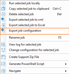 Export job configuration_Migrate-FsContentUsingCsv_FSE