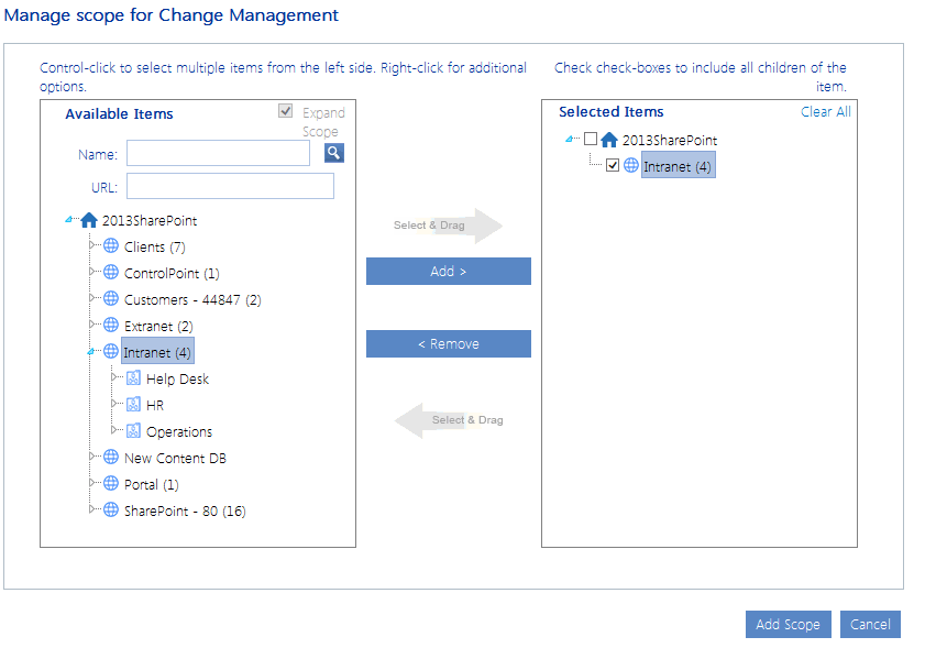 Governance Policy Instance SELECT