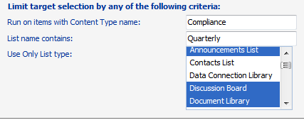 Duplicate Workflow LIST TYPE