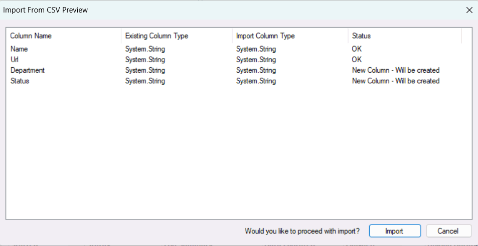 Modified Metadata Status