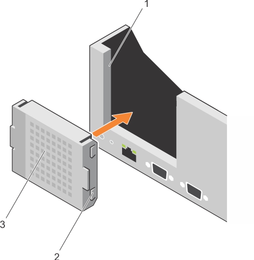 Cette figure illustre l’installation du cache de la carte de montage 1.