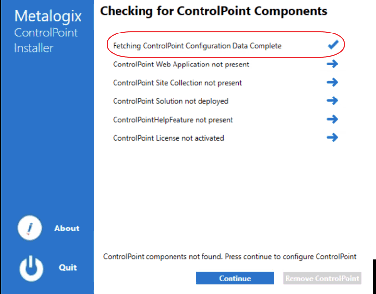 Installer Checking for Components