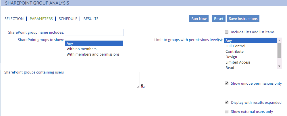 SP Group Analysis