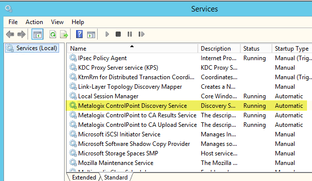 Windows Service DISCOVERY